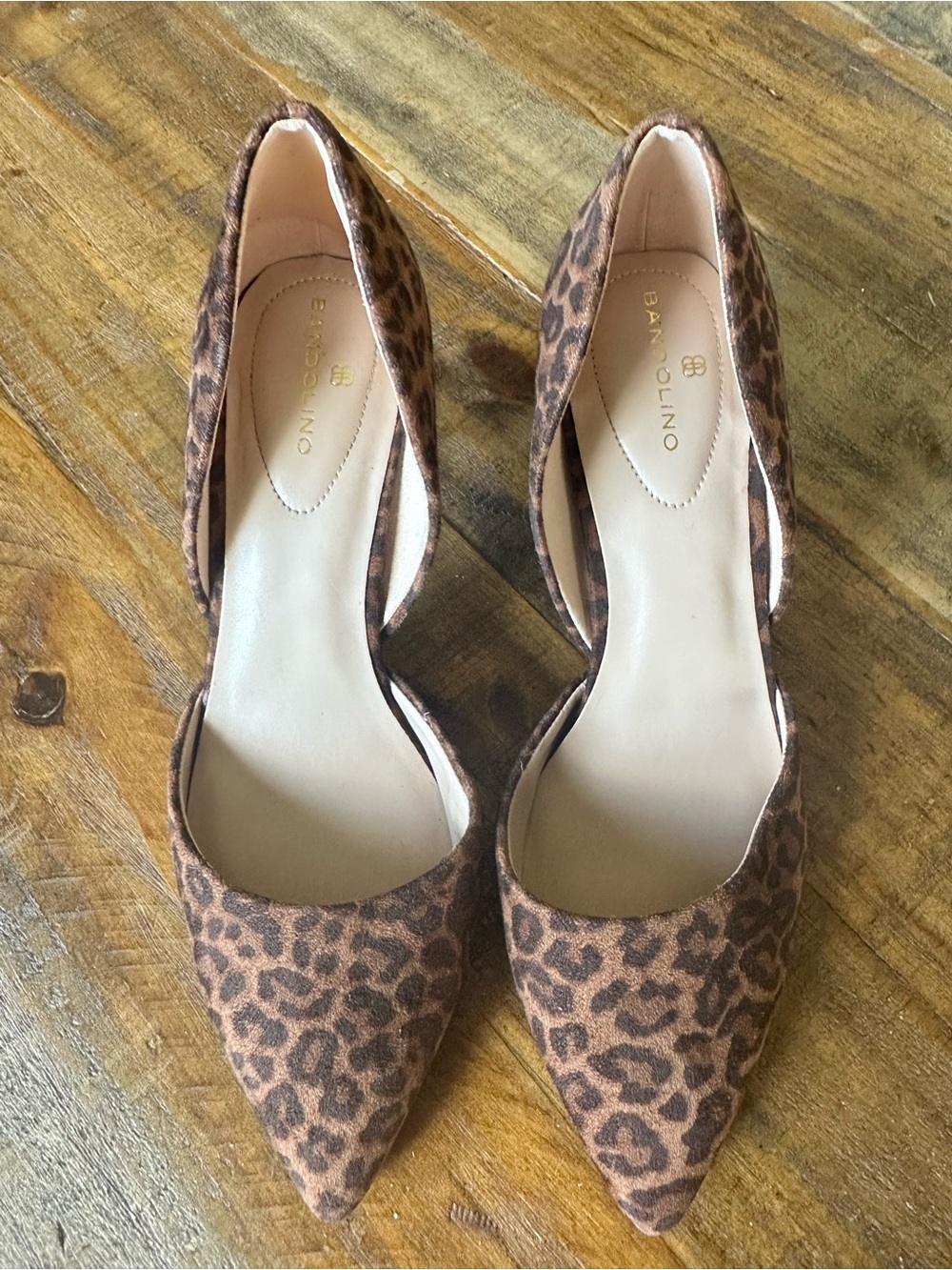 Bandolino Leopard D'Orsay Pointed Toe Pump - Brown/Black
